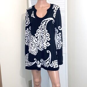 White House Black Market Womens size Small long sleeve tunic shift mini dress